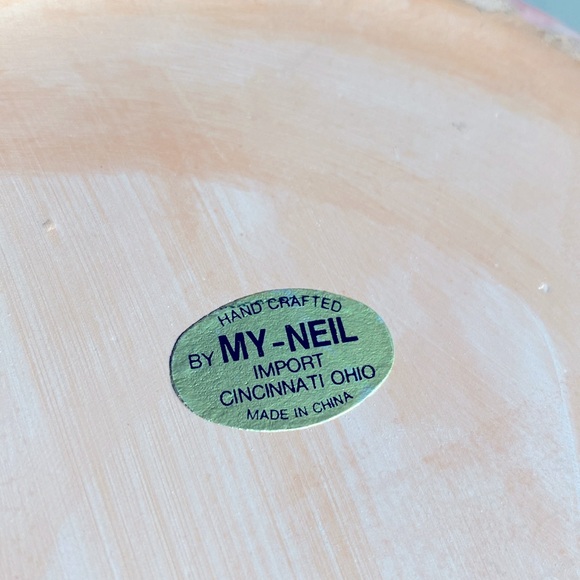 Vintage MY-NEIL Handcrafted Terracotta Watering Can Planter With Flowers New ! - Picture 6 of 12